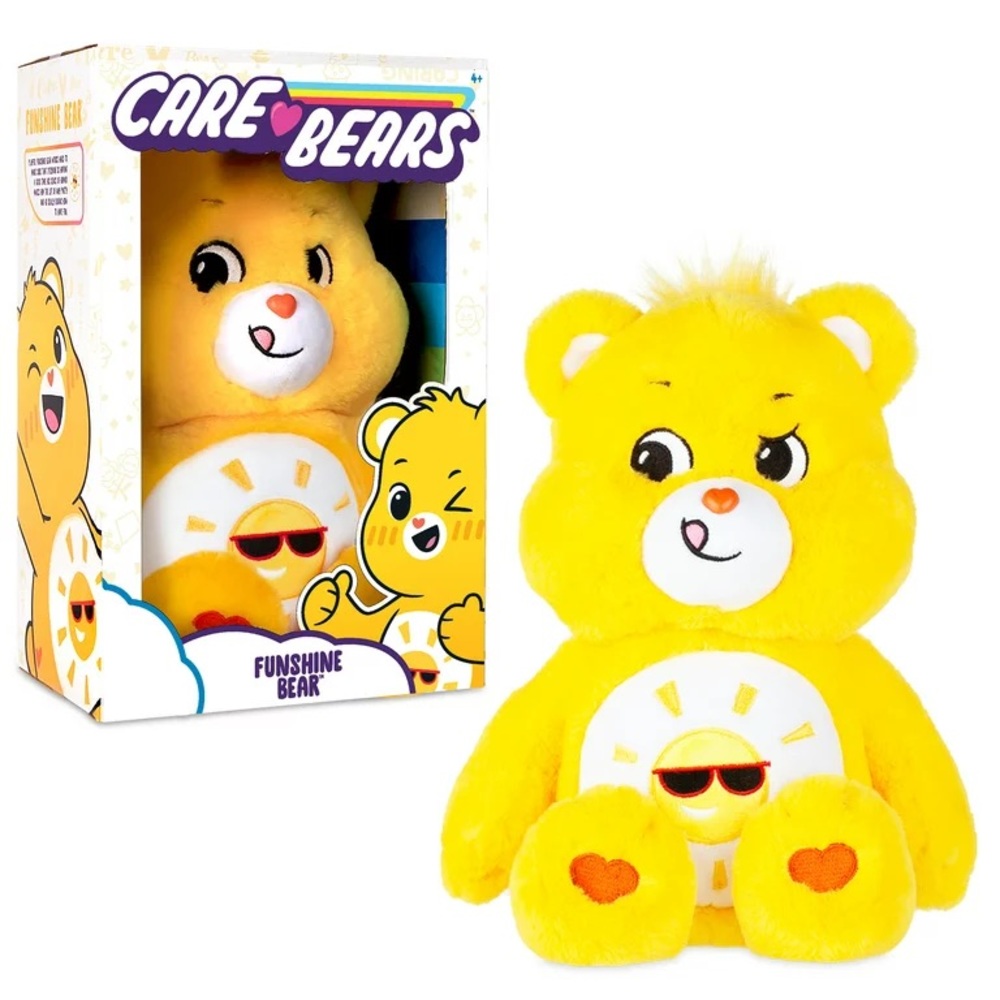 Care Bears 14" Plush - Funshine Bear - Soft Huggable Material - Picture 1 of 3